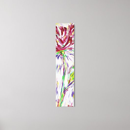 Aufblühende Blume Leinwanddruck (Vorderseite)