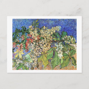 Aufblühende Kastanienzweige, Van Gogh. Feiertagspostkarte