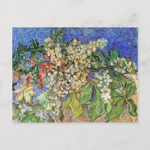 Aufblühende Kastanienzweige, Van Gogh Postkarte