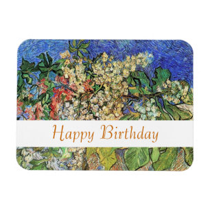 Aufblühende Kastanienzweige Vincent van Gogh. Magnet