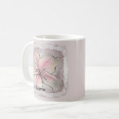 Aufblühende Lilienblume Kaffeetasse (Vorderseite Links)
