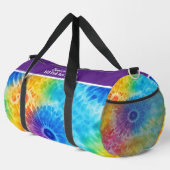Aufblühende Regenbogen-Tie-Dye-Reise Duffle Bag (Rechte Ecke)