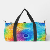 Aufblühende Regenbogen-Tie-Dye-Reise Duffle Bag (Vorderseite)