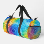 Aufblühende Regenbogen-Tie-Dye-Reise Duffle Bag (Rechte Ecke)