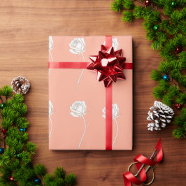 Aufblühende Rose - Geburtstagsgeschenk Geschenkpapier