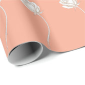 Aufblühende Rose - Geburtstagsgeschenk Geschenkpapier (Rolleneckpunkt)