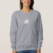 Aufblühende Rose - Geburtstagsgeschenk Sweatshirt (Vorderseite)