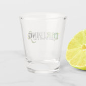 Aufblühender Aro-Stolz Schnapsglas (Rückseite)