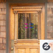 Aufblühender Bi-Stolz Fensteraufkleber (Haustür)