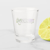 Aufblühender Genderqueerer Stolz Schnapsglas (Rückseite)