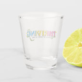 Aufblühender Pan-Stolz Schnapsglas (Rückseite)