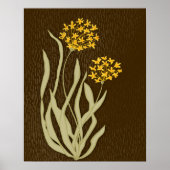 Aufblühender Schnittlauch Botanischer Kunstdruck | Poster (Vorne)