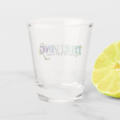 Aufblühender Schwuler Stolz Schnapsglas (Rückseite)
