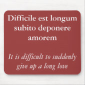 Aufbrechen - Catullus-Zitat Mousepad (Vorne)