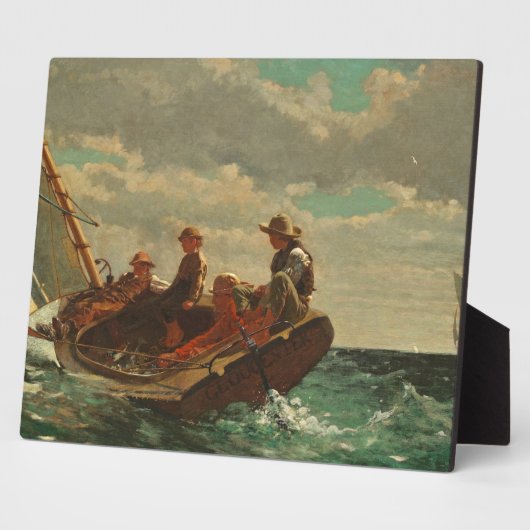 Aufbrechen (ein fairer Wind) 1873-76 Fotoplatte (Seite)