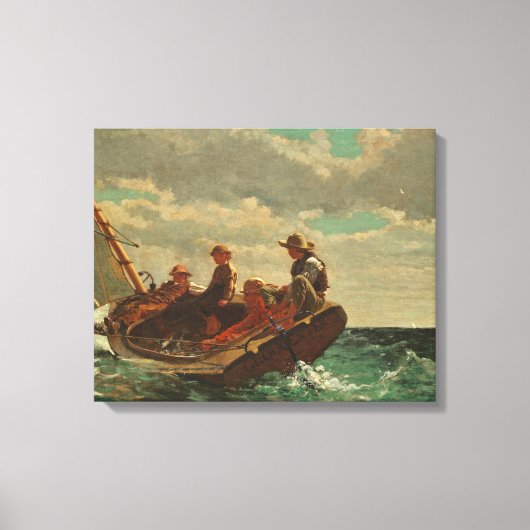 Aufbrechen (ein fairer Wind) 1873-76 Leinwanddruck (Vorderseite)