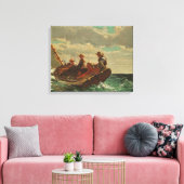 Aufbrechen (ein fairer Wind) 1873-76 Leinwanddruck (Insitu (Wohnzimmer))