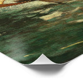 Aufbrechen (ein fairer Wind) 1873-76 Poster (Ecke)