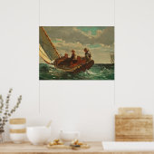 Aufbrechen (ein fairer Wind) 1873-76 Poster (Küche)