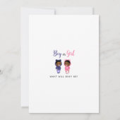 Aufdeckung der Einladung Cooler schwarzer Babys (Rückseite)