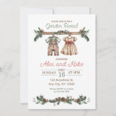 Aufdeckung der Einladung für Weihnachtsgeschlechte (Vorderseite)