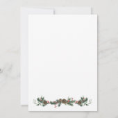 Aufdeckung der Einladung für Weihnachtsgeschlechte (Rückseite)