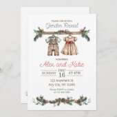 Aufdeckung der Einladung für Weihnachtsgeschlechte (Vorne/Hinten)