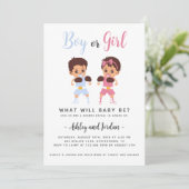 Aufdeckung der Einladung von Babyboxen (Stehend Vorderseite)