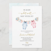 Aufdeckung der Einladung von Babykleidern (Vorne/Hinten)