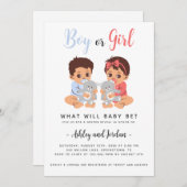 Aufdeckung der Einladung von Jungen oder Mädchen (Vorne/Hinten)