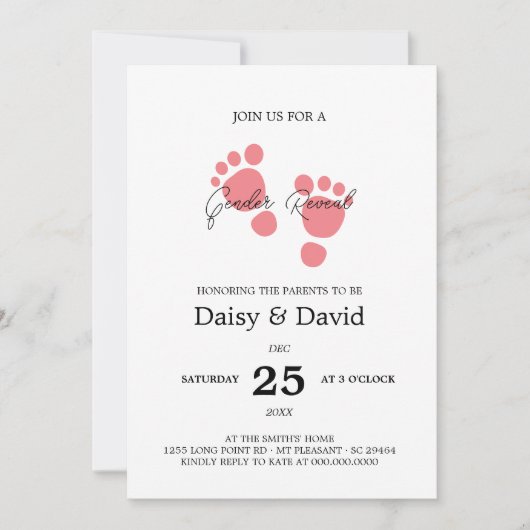 Aufdeckung der Einladung von Mädchen zu Füttern (Vorderseite)