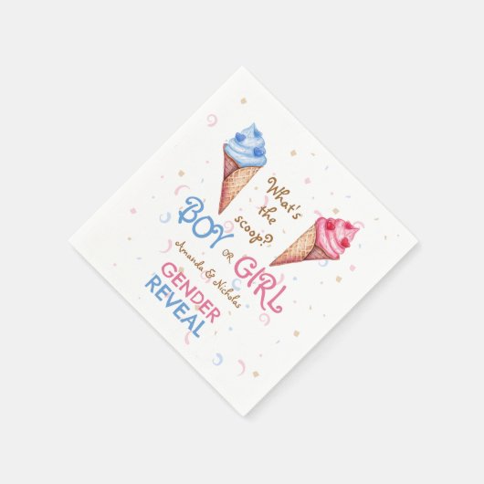 Aufdeckung der Geschlechterperspektive Serviette (Ecke)