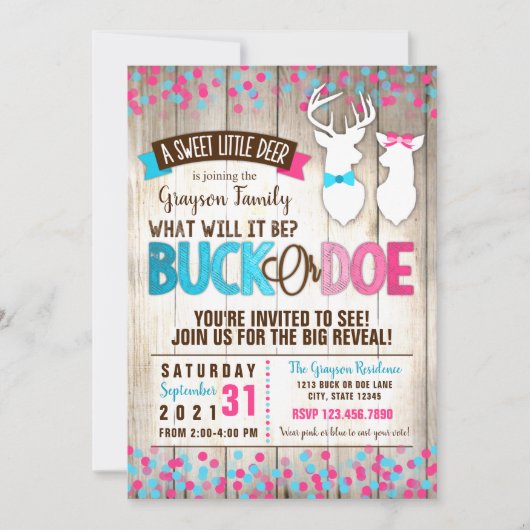 Aufdeckung der Geschlechtskrankheit bei Buck oder  Einladung (Vorderseite)