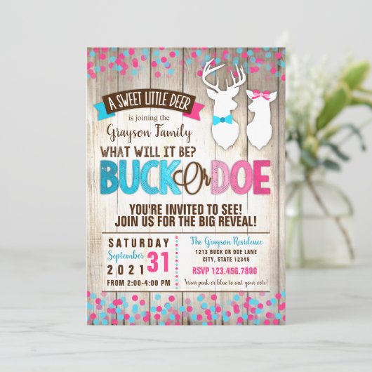 Aufdeckung der Geschlechtskrankheit bei Buck oder Einladung (Stehend Vorderseite)