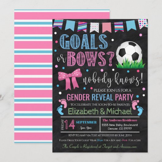 Aufdeckung der Geschlechtsorgane bei Zielen oder B Einladung (Vorne/Hinten)