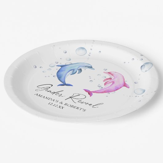 Aufdeckung der Geschlechtsorgane von Wasserfarben Pappteller (Schrägansicht)