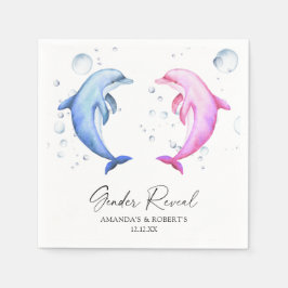 Aufdeckung der Geschlechtsorgane von Wasserfarben Serviette