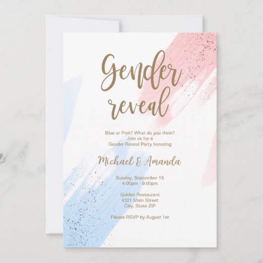 Aufdeckung der Kinderdusche Einladung (Vorderseite)