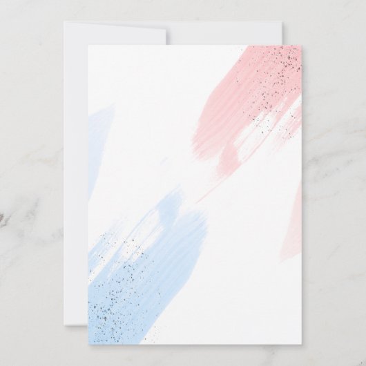 Aufdeckung der Kinderdusche Einladung (Rückseite)