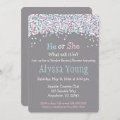 Aufdeckung der Kinderdusche Einladung (Vorne/Hinten)