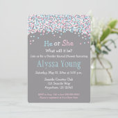 Aufdeckung der Kinderdusche Einladung (Stehend Vorderseite)