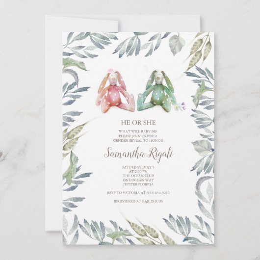 Aufdeckung der sonnigen Einladung (Vorderseite)