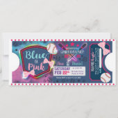 Aufdeckung des Babygeschlechts - Einladung von Bas (Vorderseite)