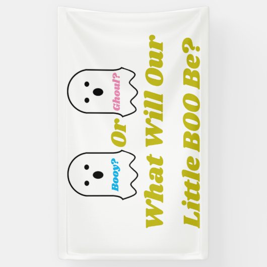 Aufdeckung des Geistergeschlechts in Booy oder Gho Banner (Vertikal)