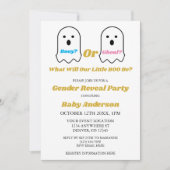 Aufdeckung des Geistergeschlechts in Booy oder Gho Einladung (Vorderseite)