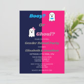 Aufdeckung des Geistergeschlechts in Booy oder Gho Einladung (Stehend Vorderseite)