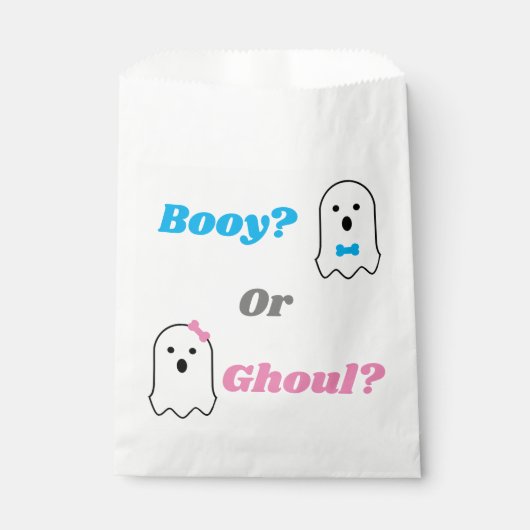 Aufdeckung des Geistergeschlechts in Booy oder Gho Geschenktütchen (Vorderseite)