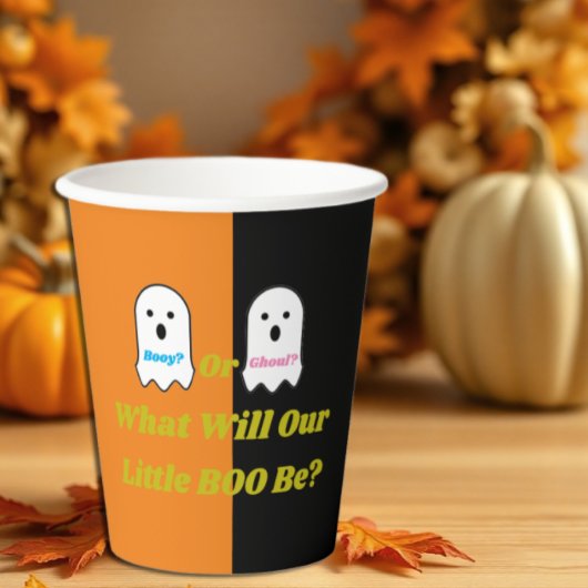 Aufdeckung des Geistergeschlechts in Booy oder Gho Pappbecher