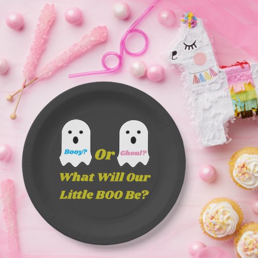 Aufdeckung des Geistergeschlechts in Booy oder Gho Pappteller (Party)