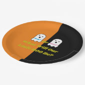 Aufdeckung des Geistergeschlechts in Booy oder Gho Pappteller (Schrägansicht)